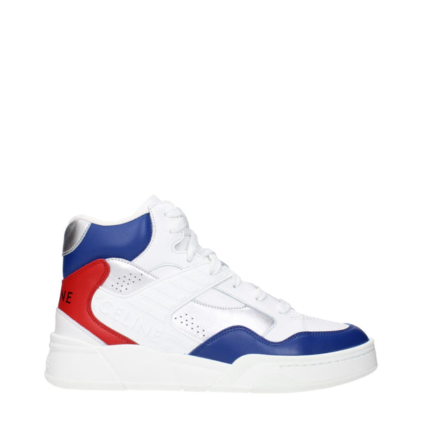 Weißes Leder Sportliche Turnschuhe