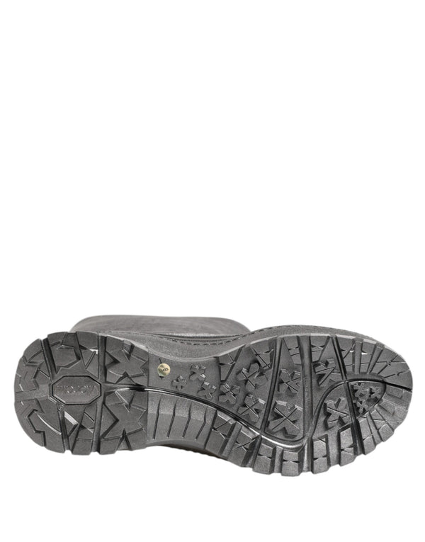 Metallic Silber Pull On Regen Stiefel Schuhe