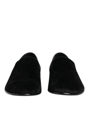 Schwarz Jacquard Loafers Formal Männer Kleid Schuhe