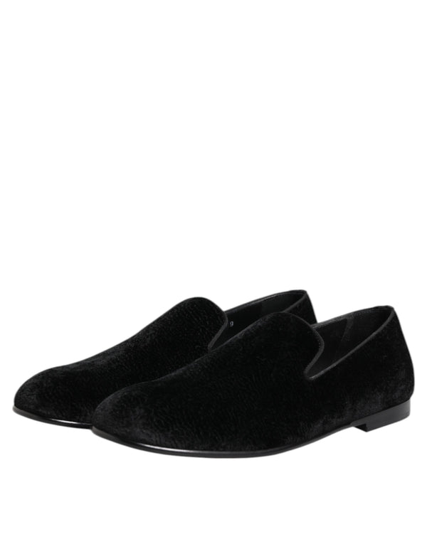 Schwarz Jacquard Loafers Formal Männer Kleid Schuhe