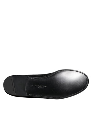 Schwarz Jacquard Loafers Formal Männer Kleid Schuhe