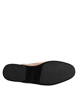 Beige Wildleder Rutschen Flache Slipper Schuhe