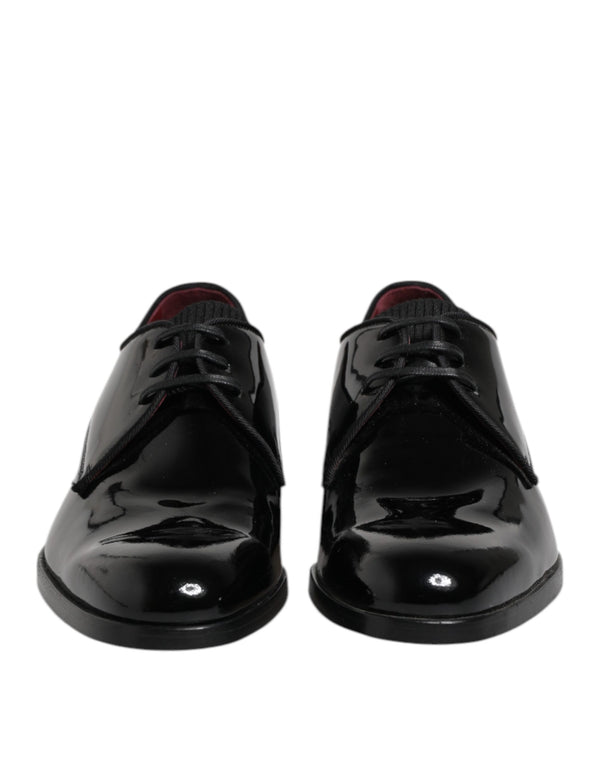 Schwarze Leder Schnürschuhe Männer Derby Formelle Schuhe