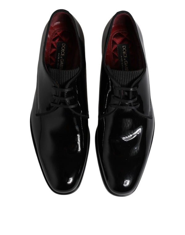 Schwarze Leder Schnürschuhe Männer Derby Formelle Schuhe