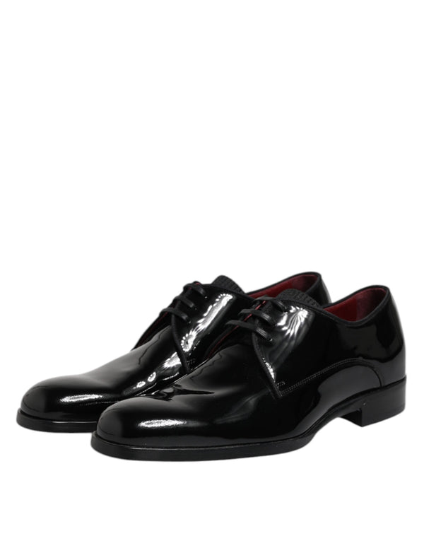 Schwarze Leder Schnürschuhe Männer Derby Formelle Schuhe