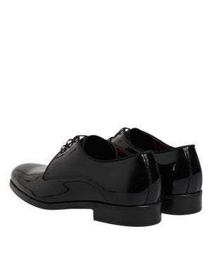 Schwarze Leder Schnürschuhe Männer Derby Formelle Schuhe