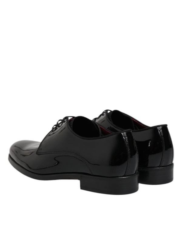 Schwarze Leder Schnürschuhe Männer Derby Formelle Schuhe