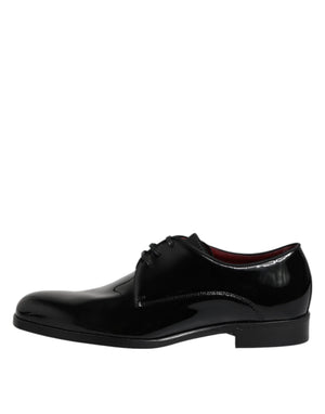 Schwarze Leder Schnürschuhe Männer Derby Formelle Schuhe