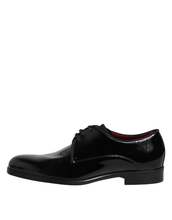Schwarze Leder Schnürschuhe Männer Derby Formelle Schuhe