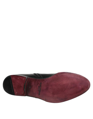 Schwarz Leder Mid Calf Männer Stiefel Schuhe