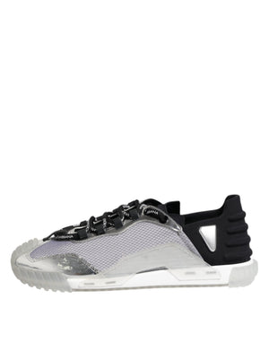 Silber Schwarz Nylon NS1 Low Top Männer Turnschuhe Schuhe