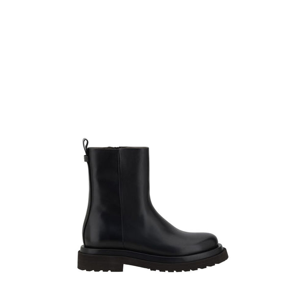 Schwarze Kalbshaut Bos Taurus Stiefeletten