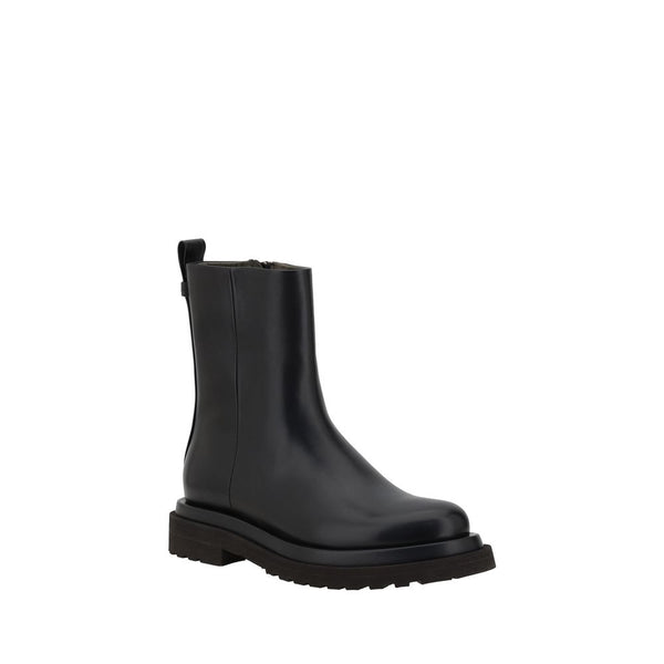 Schwarze Kalbshaut Bos Taurus Stiefeletten