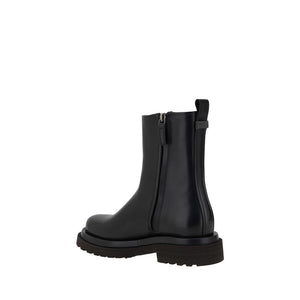 Schwarze Kalbshaut Bos Taurus Stiefeletten