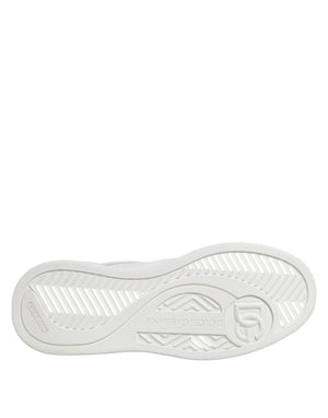 Weiß Miami Leder Low Top Turnschuhe Schuhe