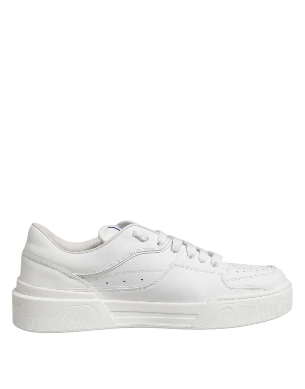 Weiß Miami Leder Low Top Turnschuhe Schuhe