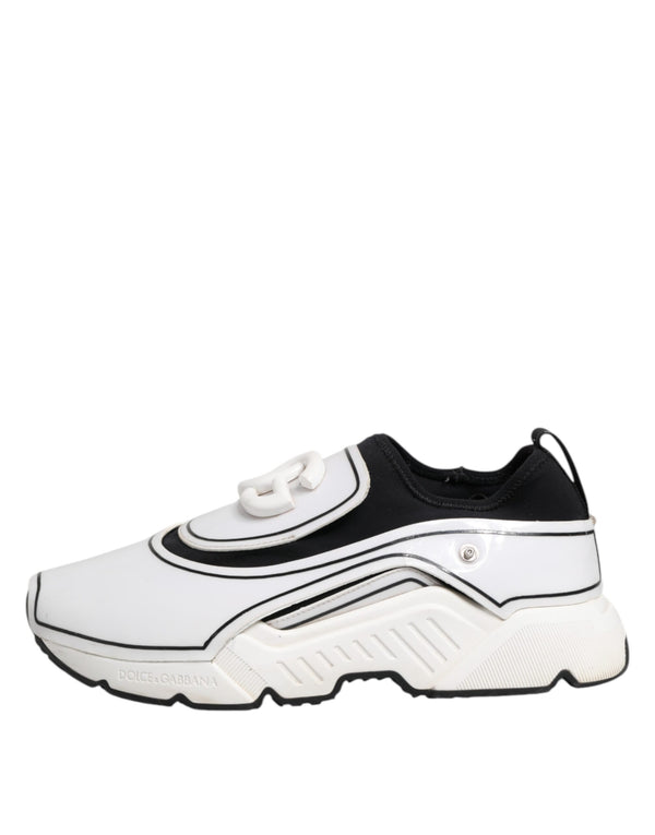 Weiß Schwarz Logo Plaque Daymaster Männer Turnschuhe Schuhe
