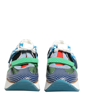 Multicolor Leder Low Top Sneakers Schuhe