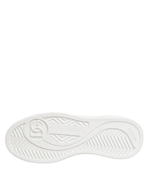 Weiß Miami Leder Low Top Turnschuhe Schuhe