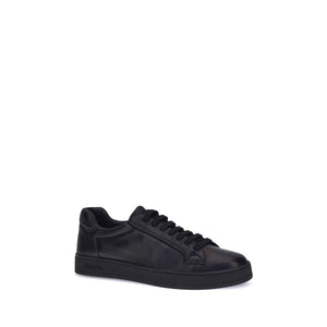 Schwarze Lamm-Sneaker Ovis Aries Aries mit niedrigem Schaft