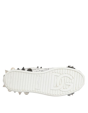 Schwarz Weiß Nieten Low Top Sneakers Schuhe