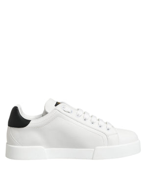 Weiß Crown Patch Portofino Männer Turnschuhe Schuhe
