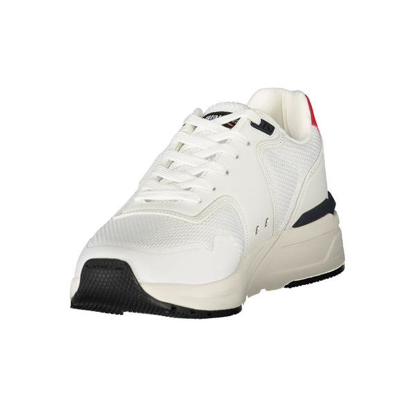 Weiß Polyester Männer Sneaker