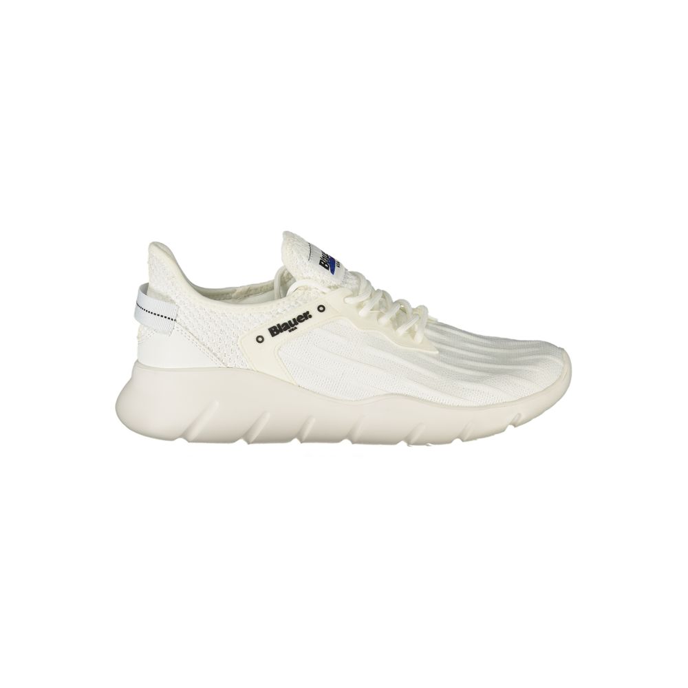 Weiß Polyester Männer Sneaker