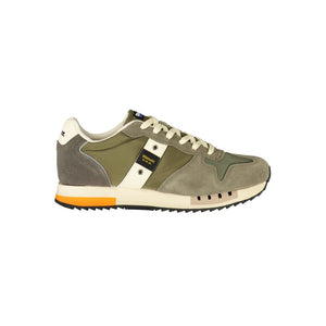 Grüner Polyester Herren Sneaker