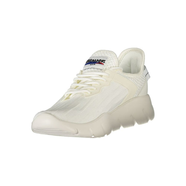 Weiß Polyester Männer Sneaker