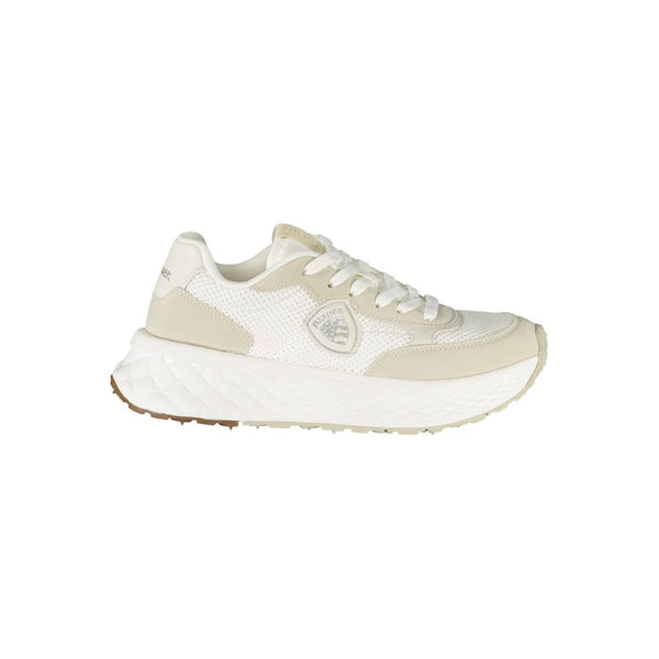 Weißer Polyester Damen Sneaker