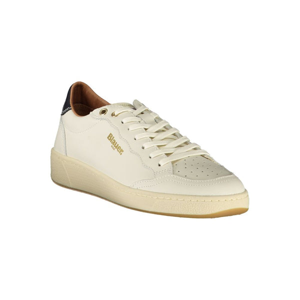Weißes Leder Damen Sneaker