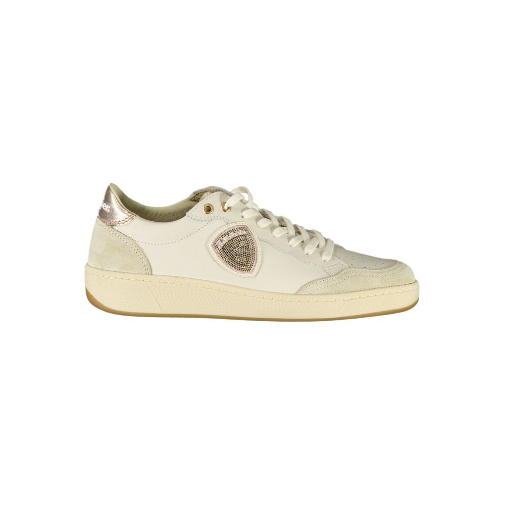 Weißes Leder Damen Sneaker