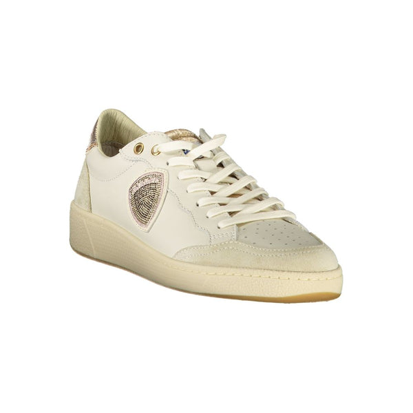 Weißes Leder Damen Sneaker