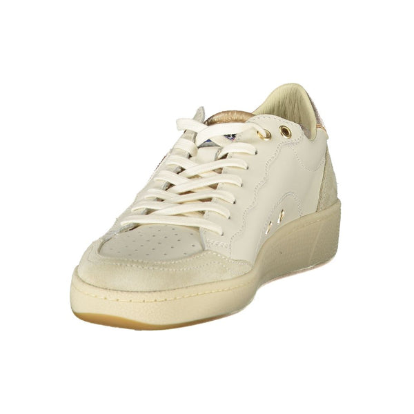 Weißes Leder Damen Sneaker
