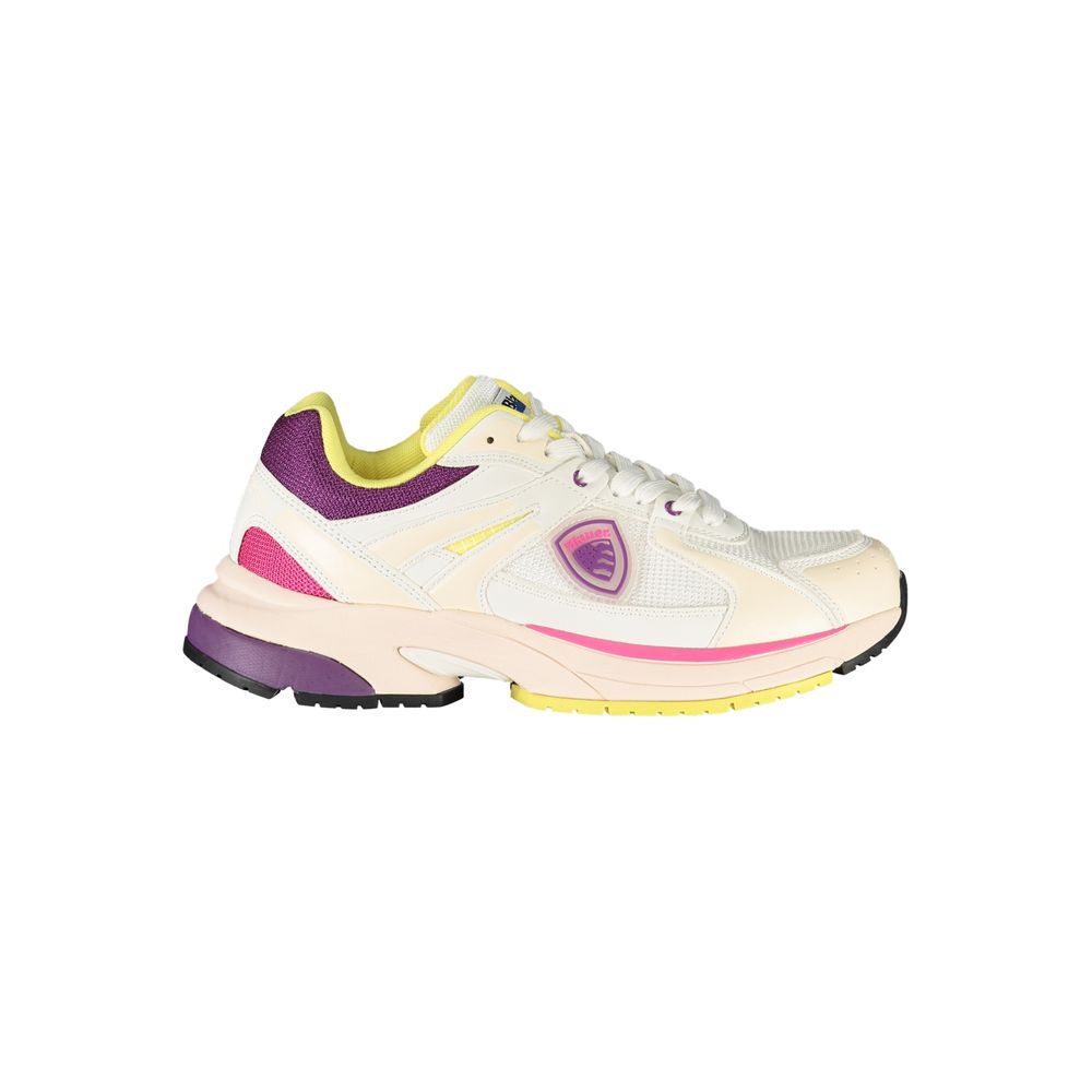 Weißer Polyester Damen Sneaker