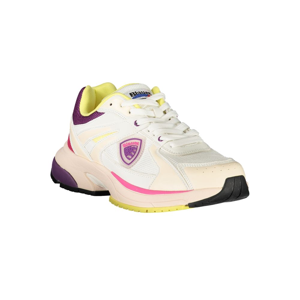 Weißer Polyester Damen Sneaker