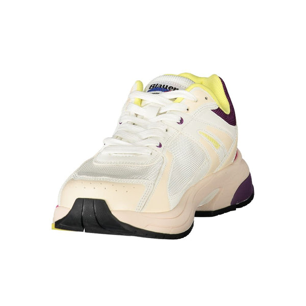 Weißer Polyester Damen Sneaker