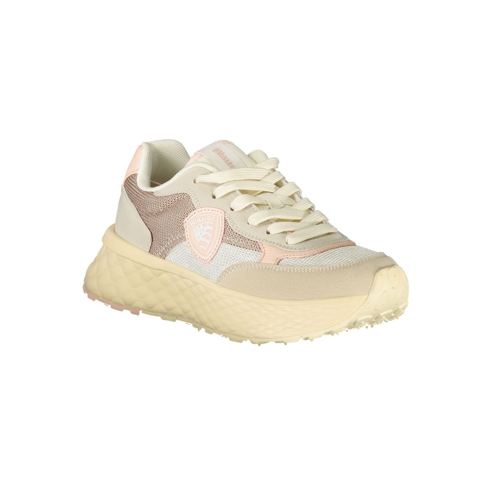 Beige Polyester Damen Sneaker
