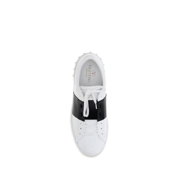 Weiße Kalbshaut Bos Taurus Sneakers mit niedrigem Schaft