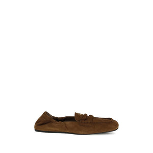 Braune Kalbshaut Bos Taurus Slip-On Loafer