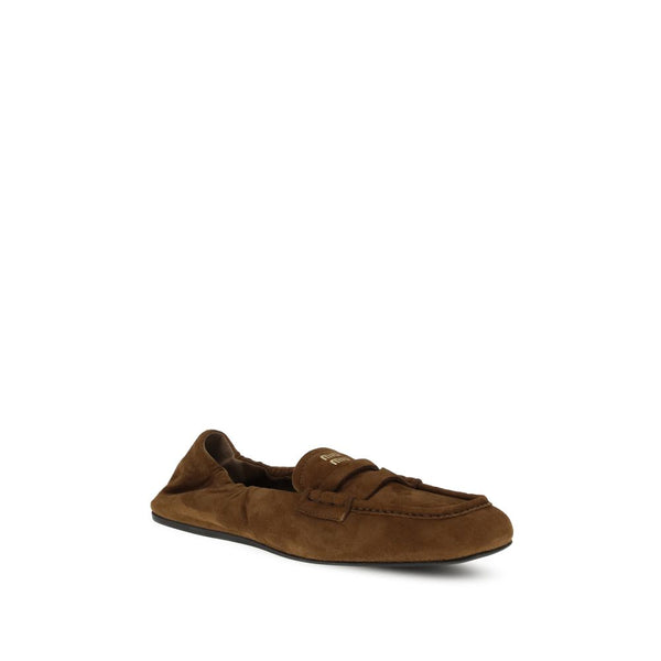 Braune Kalbshaut Bos Taurus Slip-On Loafer