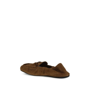 Braune Kalbshaut Bos Taurus Slip-On Loafer