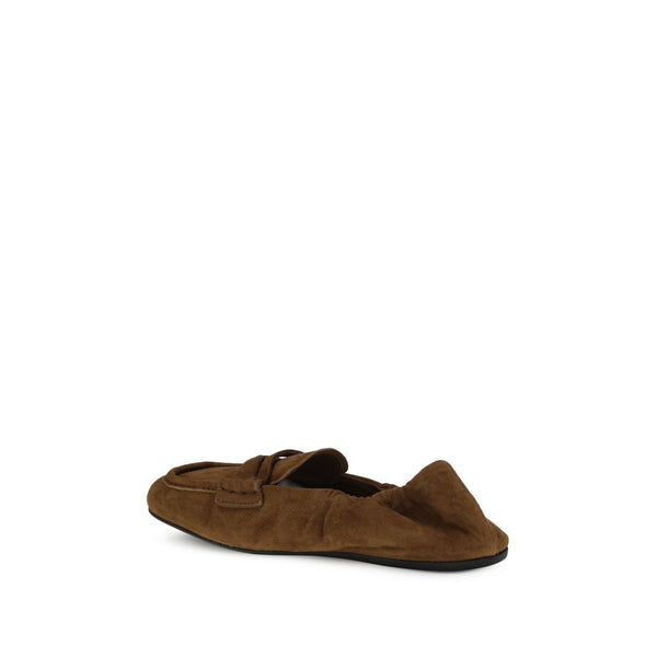 Braune Kalbshaut Bos Taurus Slip-On Loafer