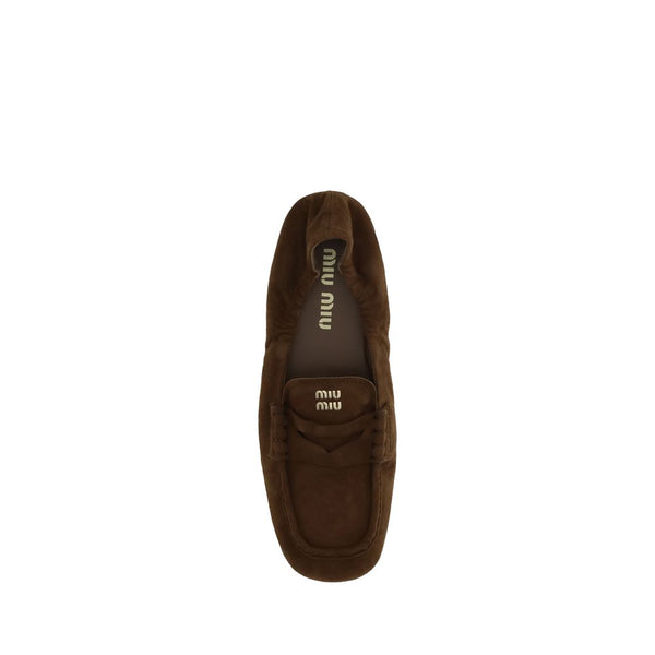 Braune Kalbshaut Bos Taurus Slip-On Loafer