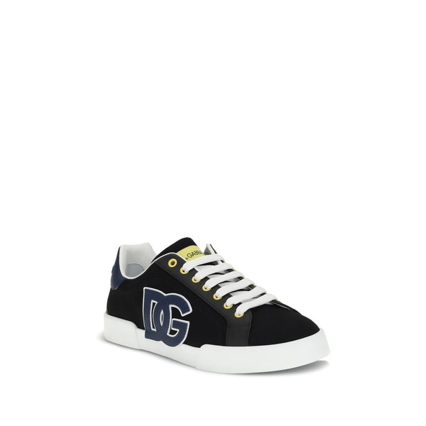 Schwarze Sneakers aus Kalbsleder Bos Taurus
