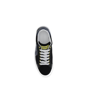 Schwarze Sneakers aus Kalbsleder Bos Taurus
