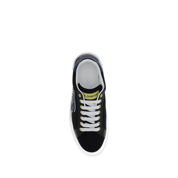 Schwarze Sneakers aus Kalbsleder Bos Taurus