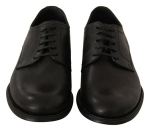 Schwarze Schnürschuhe aus Leder für Männer Formelle Derby-Schuhe