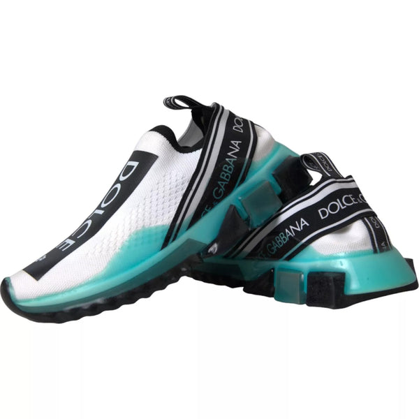 Schwarz Weiß Blau Slip On Sorrento Sneakers